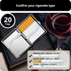 Cigarette Case  2 Pack   Spring Switch 20 Capacity Cigarette Holder Case For Men