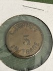 Obsolete Good For 5   In Trade Token Antique Scrip