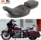 Low-profile Driver Passenger Seat Pillion Set Compatible With Harley Touring Roa