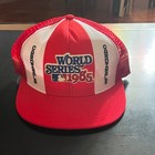 1985 World Series St Louis Cardinals Mlb Baseball Ajd Lucky Stripes Hat Vintage