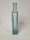 Antique Aqua Blue Medicine Bottle Blown Glass