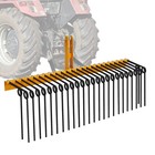 72  Landscape Rake With 30 Coil Tines   Cat 0   1 Tractor 3-point Hitch