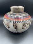Native American Pottery Horse Hair Vase Navajo Indian Handmade Cecelia Benally