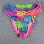 Vintage Sessa 8 Swimsuit Pink Gold Bikini  High Cut Made In Usa True 90s Tie Dye