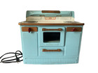 Vintage 1950 s Empire Electric Heat-trol Oven Stove Range Toy Blue Tested Nice