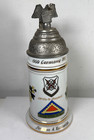 Vtg Us Army 7th Hell Cold War Regimental Military German Beer Stein Lithopane