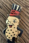Vintage 1930 s Planters Peanuts Mr Peanut Wooden Wood Advertising Pin