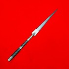 Vintage Indo Persian Mughal Ottoman Turkish Islamic Silver Koftgari Wootz Spear