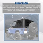 Soft Top   Upper Skins Set W  5 Windows For 97-06 Jeep Wrangler Tj Waterproof