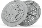 2 Pack Silicone Shower Drain Hair Catcher drain Strainer Prevents Clogs  8 Sucti