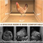 Outdoor 80   Wooden Chicken Coop Nest Box Hen House Poultry Pet Hutch Backyard