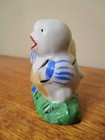 Vintage Figural Japan Hand-painted Bird With Lusterware Toothpick Holder 