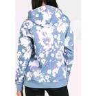 New Adidas Acid Floral Hoodie Women   s Large Purple Fleece Pullover H20441