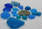 Genuine Beach Sea Glass Turquoise Lot Surf Tumbled Rare 