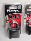 2x Master Lock 178d Set Your Own Combination Padlock Black Weather Resistant