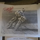 Vintage Motorcycle Racing Memorabilia Lot  Steve Moorehead Autograph  Photos