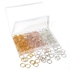 300 Pcs 10mm Open Jump Rings - Silver  Gold  Rose Gold Plated For Diy Jewelry Cr