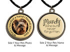 Personalized Photo Support Dog Memorial Pendant Loss Loved Pet Dog Cat 2 Sided