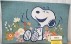 Kitchen Accent Rug  17 x28   Peanuts  Laughing Snoopy Dog   Spring Flowers  Nr