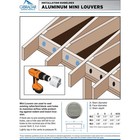 Airvent 2 In  Aluminum Mini Louver Soffit Vent  6 Count  50001 Airvent 50001