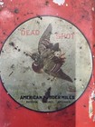 American Powder Mills Dead Shot Gunpowder Tin Advertising Hunting Memorabilia