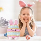 New Fao Schwarz 12  Glow Brights Bunny Egg Plush Easter Spring
