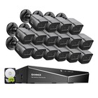 Sannce 16ch 1080p Lite Dvr 2mp Video Cctv Security Camera System Human Detection
