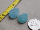 Genuine Beach Sea Glass Surf Tumbled Teal Green Blue Ocean Frosted Small S02