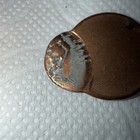 Rare Error Mis-struck Lincoln Penny Off Center Coin     