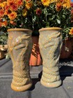 Grey Fox Pottery Dragon Cups Pair 2016 Maryland Renaissance Festival 40th Anniv