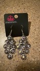 Paparazzi Silver Tone Rhinestone Earrings Mixed Lot  5 Pairs Oilspill Stones