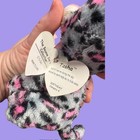 Ty Tasha Beanie Babies 2 0 Pink Leopard Glitter Eyes Plush