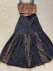 Women Bollywood Stitched  Kurti Palazzos Choli Shrug Ethnic Dress  Multi Color