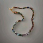 Vintage Assorted Venetian African Mosaic   millefiori  Eye Trade Beads