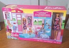 Barbie   fully Furnished Fold And Go Play-house   Doll And Accessories   new