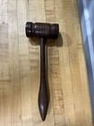 Vintage Dk Brown 9    X 3 5    Judge Auctioneer Lodge Wooden Gavel