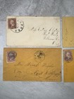 4 Civil War Era Covers 1860s  3   Washington Stamps  New Orleans To Maine Lot