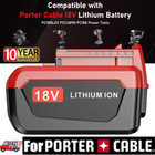 1   2pack 6 0ah 18v Lithium Battery For Porter Cable 18 Volt Pc18b Pc18bl Pc18blx