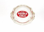 Vintage Drink Double Cola Glass Advertising Ashtray