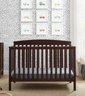Hanover 6-in-1 Convertible Baby Crib  Walnut Espresso
