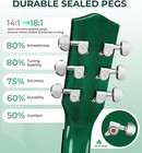 Acoustic Guitar  41 Inch Full Size Cutaway Acoustic Guitar Kit With Padded Ca   