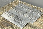 Lot Of 29 Chrome 1  Slatwall Metal Peg Hooks Slat Wall Display