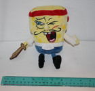 Ty Beanie Baby Captain Spongebob 8  Plush Pirate Bean Bag Soft Toy Stuffed 2008