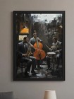 Vintage Jazz Session Poster Soulful Music Art Print 24x36 Unframed