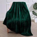 Extra Large Fleece Throw Blanket For Couch Sofa 300gsm Super Soft And Warm Bla