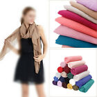 Women Scarf Plain Cotton Maxi Viscose Scarves Shawl Female Muslim Hijab Wraps