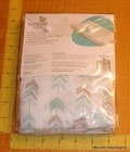 New Summer Infant Changing Pad Cover Soft Muslin Aqua Gray Arrows