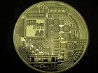 Bitcoin Copper Gold Plated Physical Bitcoin Btc Cryptocurrency Collectible Coin