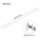 Cable Zip Ties 8 x0 31   100 Pcs Self-locking Wire Ties  100 Lbs  White