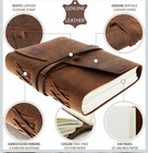 Leather Bound Journal 240 Pages-vintage Blank Paper Diary For Writing  Sketching